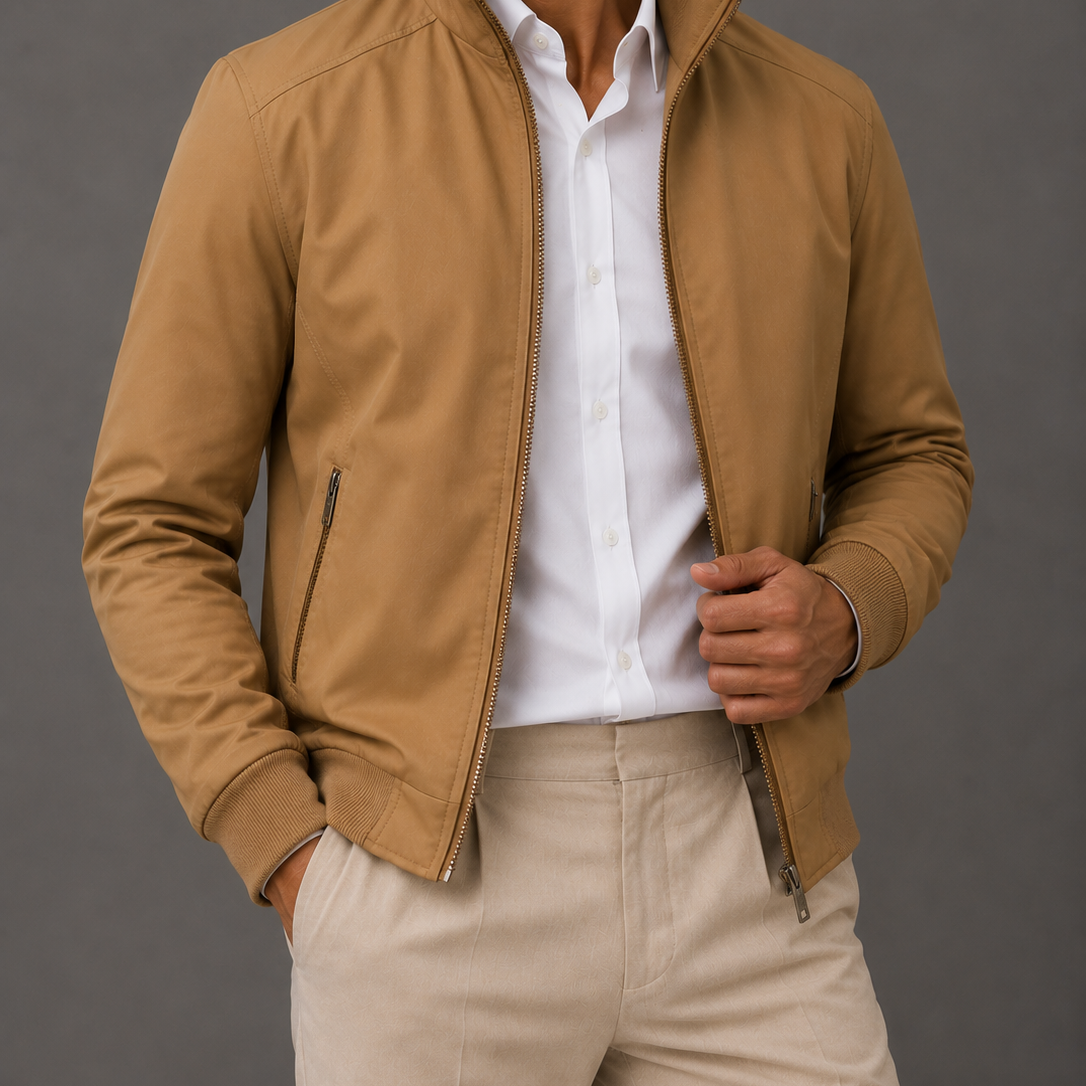 Men's Slim Fit Casual Spring Bomber Jacket