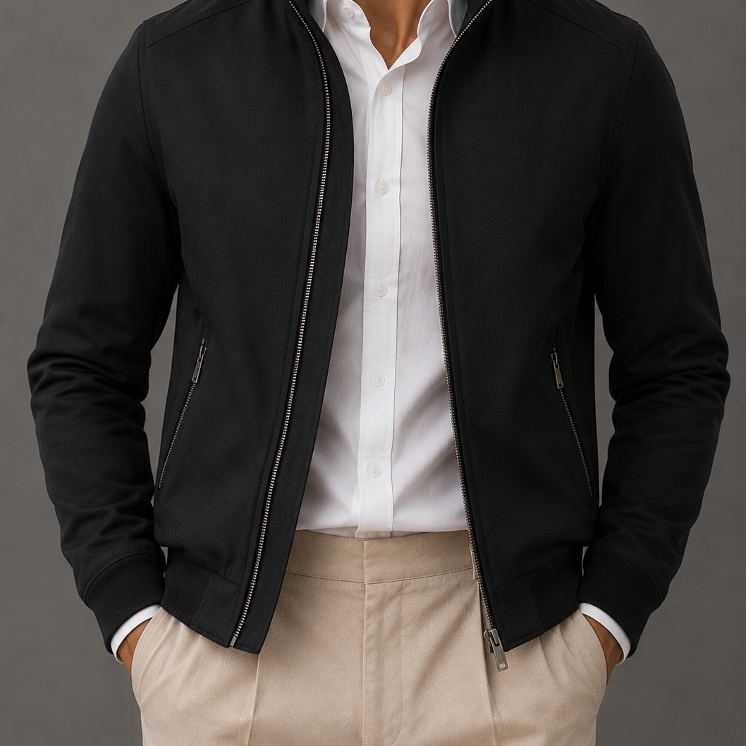 Men's Slim Fit Casual Spring Bomber Jacket