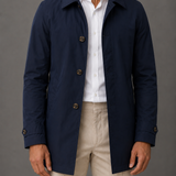 Men's Lightweight Longline Coat | Tailored Fit