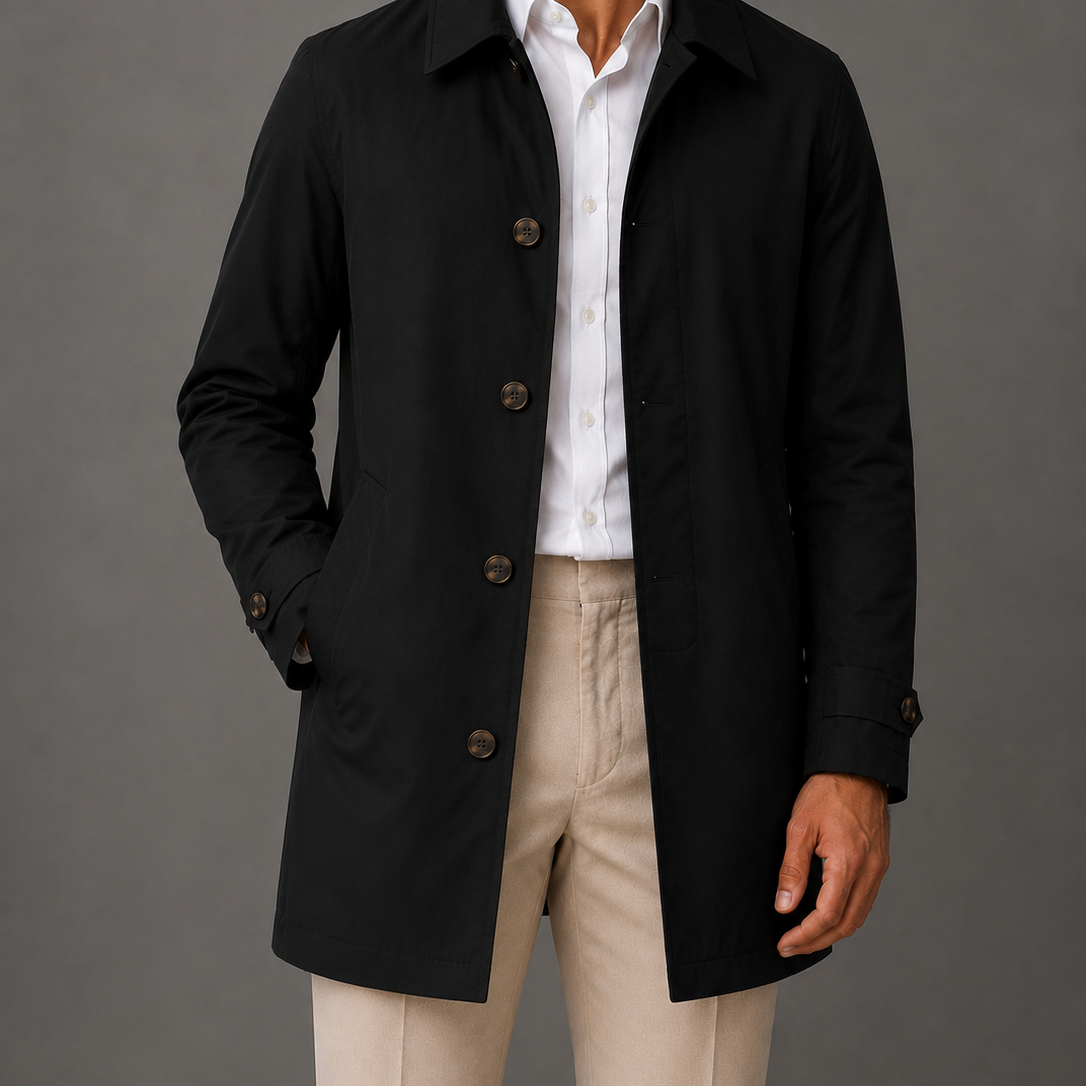 Men's Lightweight Longline Coat | Tailored Fit