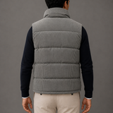 Men's Corduroy Quilted Padded Gilet Vest