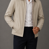 Men's Streamlined Lined Jacket | Checked Interior