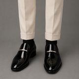 Men's Glossy Slip-On Dress Shoes