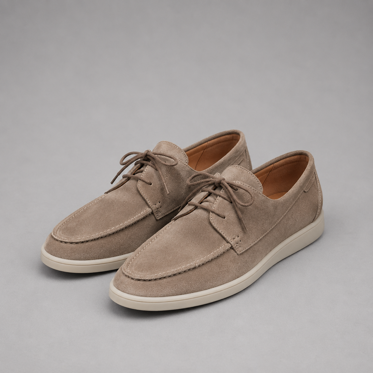 Men's Suede Lace-Up Loafers | Casual Fit