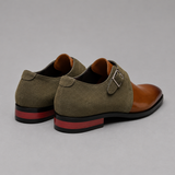 Men's Dual-Tone Double Buckle Loafers