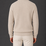 Men's Ribbed Knit Full-Zip Cardigan