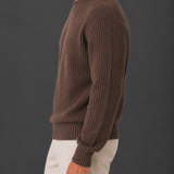 Men's Oversized Waffle Knit Crewneck Jumper