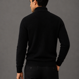 Men's Textured Quarter-Zip Sweater | Standing Collar