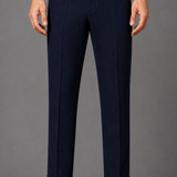 Textured Waffle Knit Trousers: Sage Green Slim Fit Tapered Pants