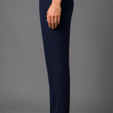 Textured Waffle Knit Trousers: Sage Green Slim Fit Tapered Pants