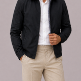 Men's Cotton Breathable Jacket with Folded Collar
