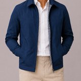 Men's Cotton Breathable Jacket with Folded Collar