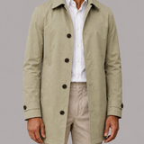 Men's Lightweight Longline Coat with 4 Buttons