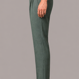 Pleated Trousers with Side Adjuster Straps