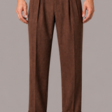 Pleated Trousers with Side Adjuster Straps