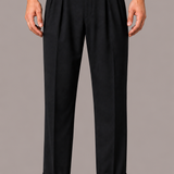 Pleated Trousers with Side Adjuster Straps