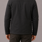 Sherpa Lined Trucker Jacket with Button Front and Fleece Collar