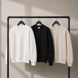 Men's Cotton Crew Neck Sweatshirt for a Relaxed Fit
