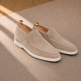 Men's High-Cut Suede Loafers with Rubber Sole