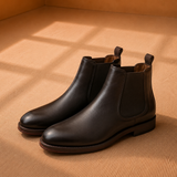 Men's Suede Chelsea Boots with Pull Tab