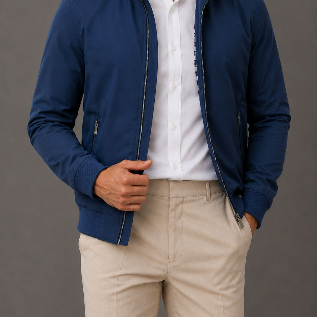 Men's Slim Fit Casual Spring Bomber Jacket