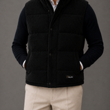 Men's Corduroy Quilted Padded Gilet Vest