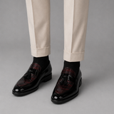 Men's Tassel Loafers | Woven Front Detail