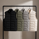 Men's Quilted Puffer Gilet with Stand Collar