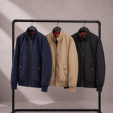Men's Harrington Jacket with Tartan Plaid Lining