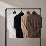 Men's Fine Knit Turtleneck Sweater for Classic fit