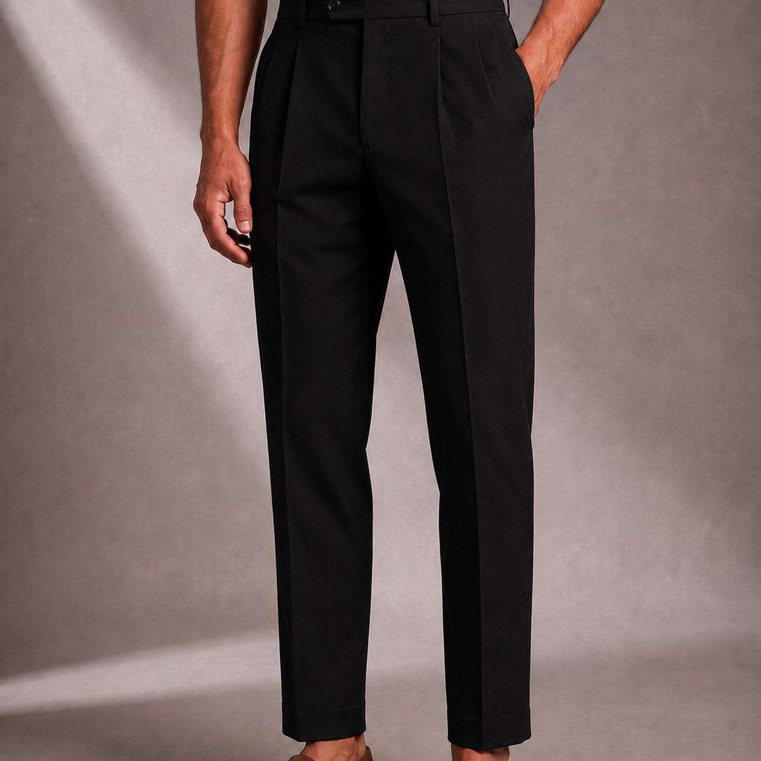 Men's Pleated Trousers for a Business Casual Fit