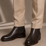 Men's Suede Chelsea Boots with Pull Tab