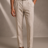 Men's Lightweight Tailored Pleated Trousers