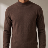 Men's Fine Knit Turtleneck Sweater for Classic fit